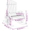 Gungstolar adriondack 2 st massivt granträ vidaXL – miniatyr 10