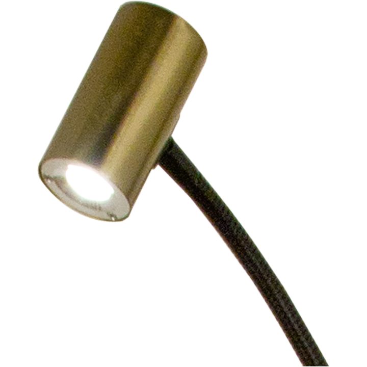 Gusto Golvlampa. Svart/mässing ANETA HOME Sockel LED Svart /Matt Mässing – bild 4