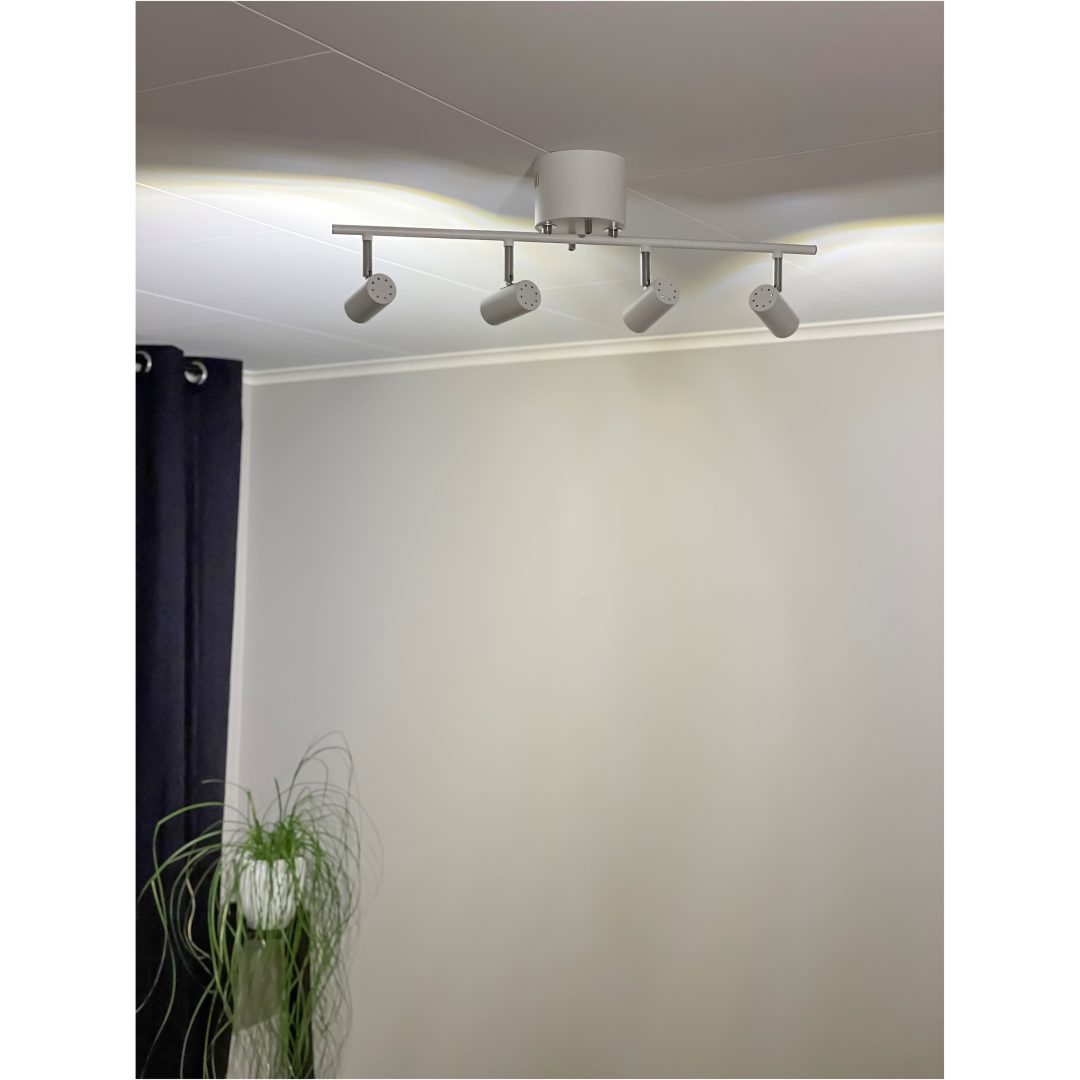 Gusto Takspot, Rak 4:a, Vit ANETA HOME Vit – bild 2