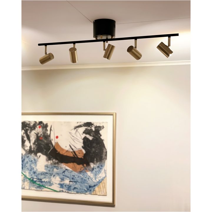 Gusto Takspot, Rak 5:a, Svart ANETA HOME Svart – bild 2