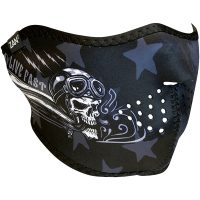 HALF MASK NEOPRN SKULL LIVE