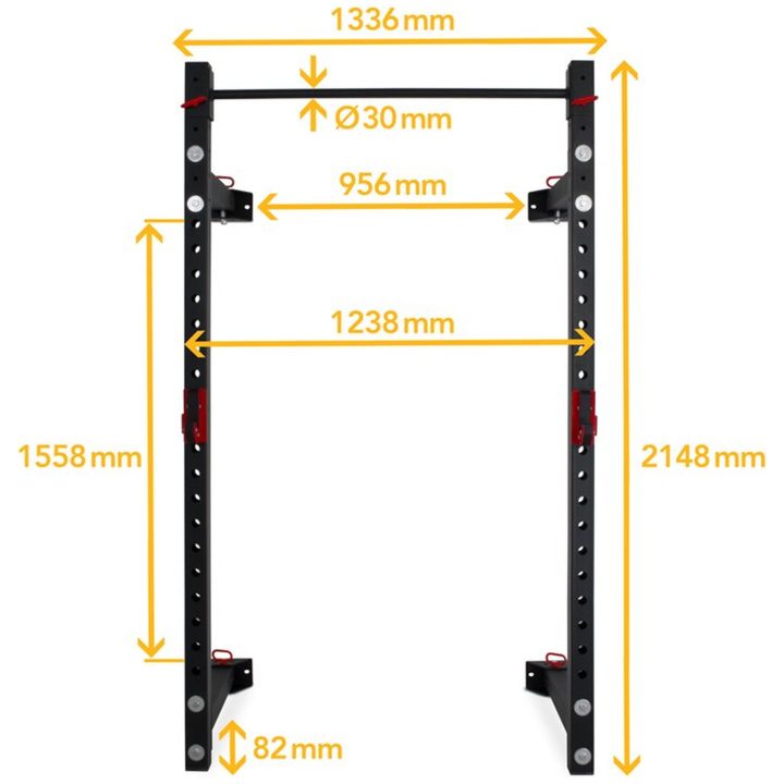 Halfrack fällbart rack silver Master Fitness – bild 3