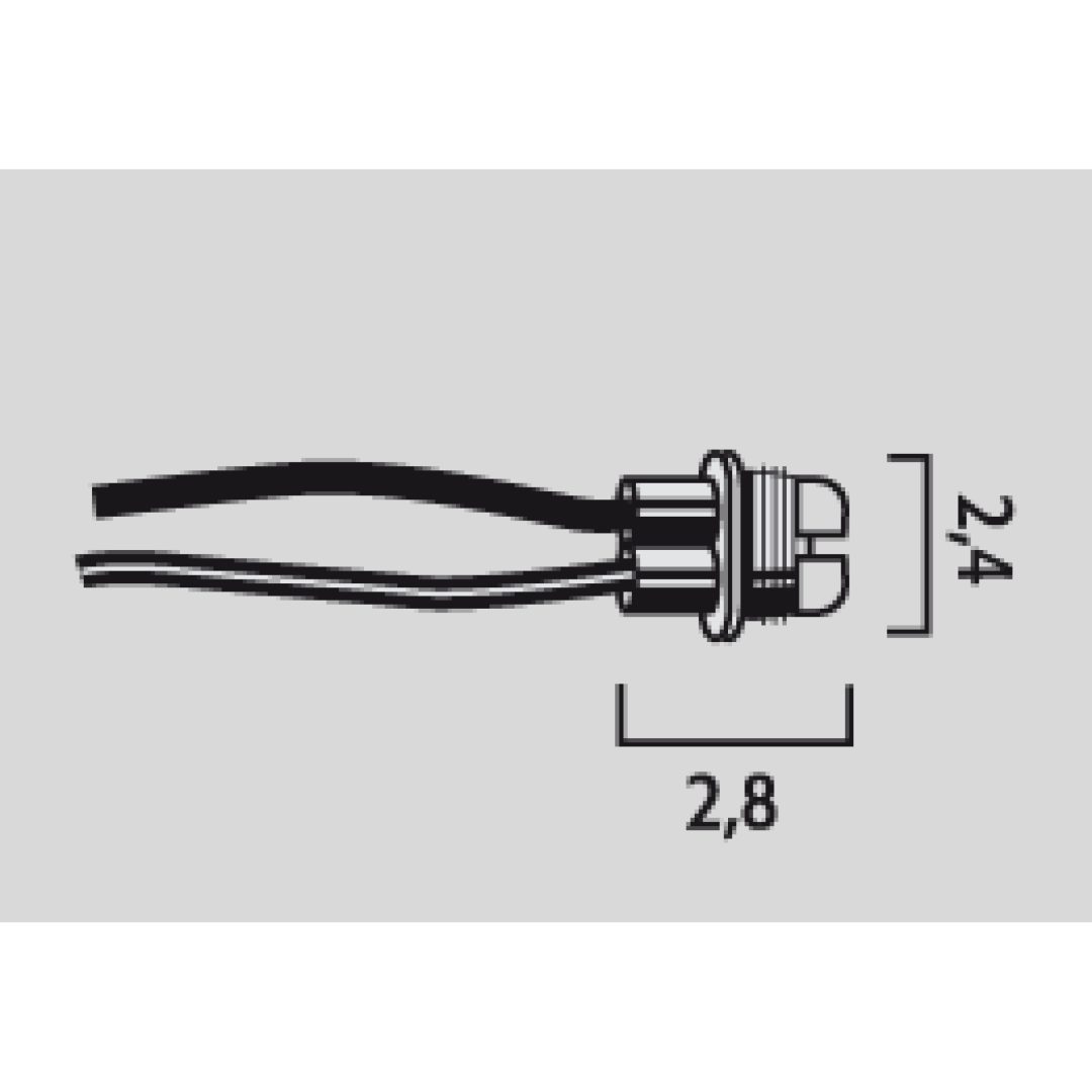 Halogenlampsockel FLOSSER SOCKET FOR H8/H9/H11 W/CABLES – bild 2