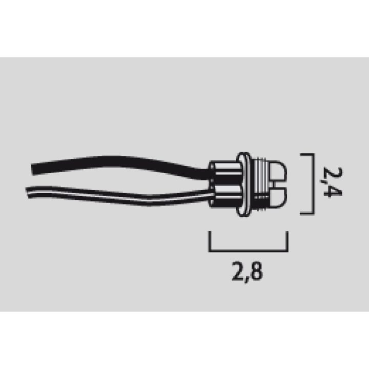 Halogenlampsockel FLOSSER SOCKET FOR H8/H9/H11 W/CABLES – bild 2