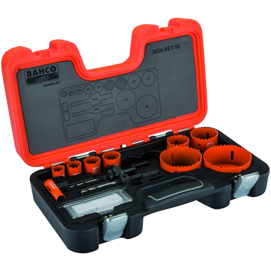 Hålsågssats Sandflex 11 delar 16-83mm BAHCO 11 delar: 16-83mm