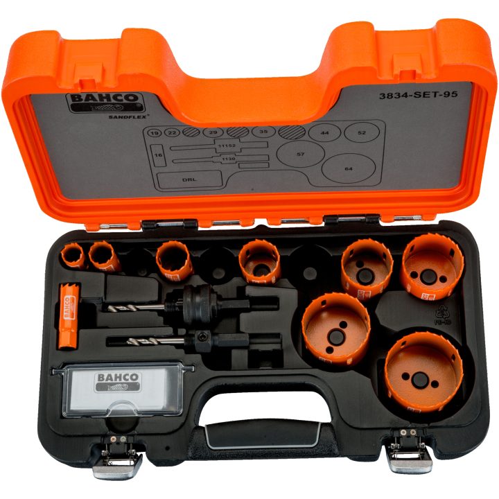 Hålsågssats Sandflex 12 delar 16-64mm BAHCO 12 delar: 16-64mm – bild 3