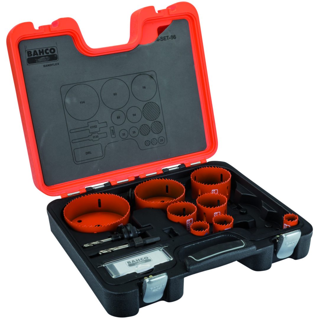 Hålsågssats Sandflex 12 delar 25-114mm BAHCO 12 delar: 25-114mm