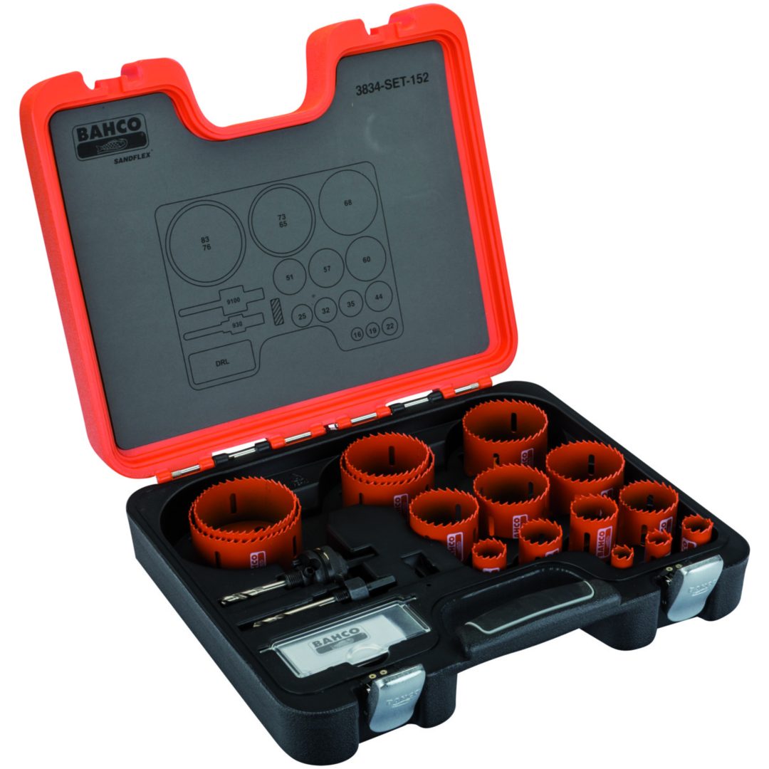 Hålsågssats Sandflex 15 delar 16-83mm BAHCO 15 delar: 16-83mm