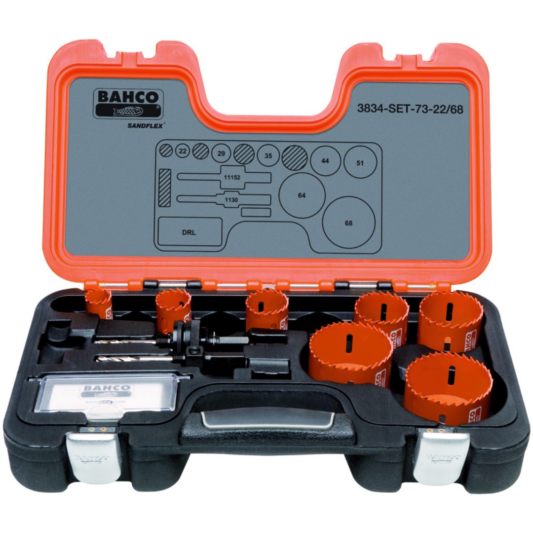 Hålsågssats Sandflex 9 delar 16-92mm BAHCO 9 delar: 16-92mm