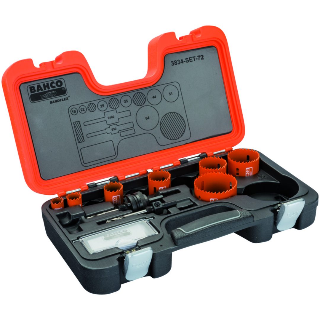 Hålsågssats Sandflex 9 delar 19-64mm BAHCO 9 delar: 19-64mm