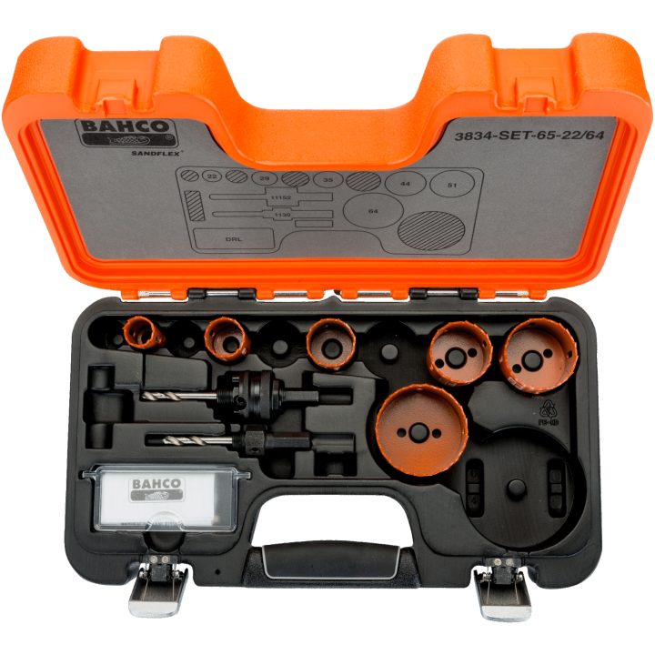 Hålsågssats Sandflex 9 delar 22-64mm BAHCO 9 delar: 22-64mm – bild 3