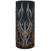 Halsvärmare Motley Tube Pinstripe Flame Svart Blå Orange Vit ZAN HEADGEAR – miniatyr 2