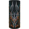 Halsvärmare Motley Tube Pinstripe Flame Svart Blå Orange Vit ZAN HEADGEAR – miniatyr 1