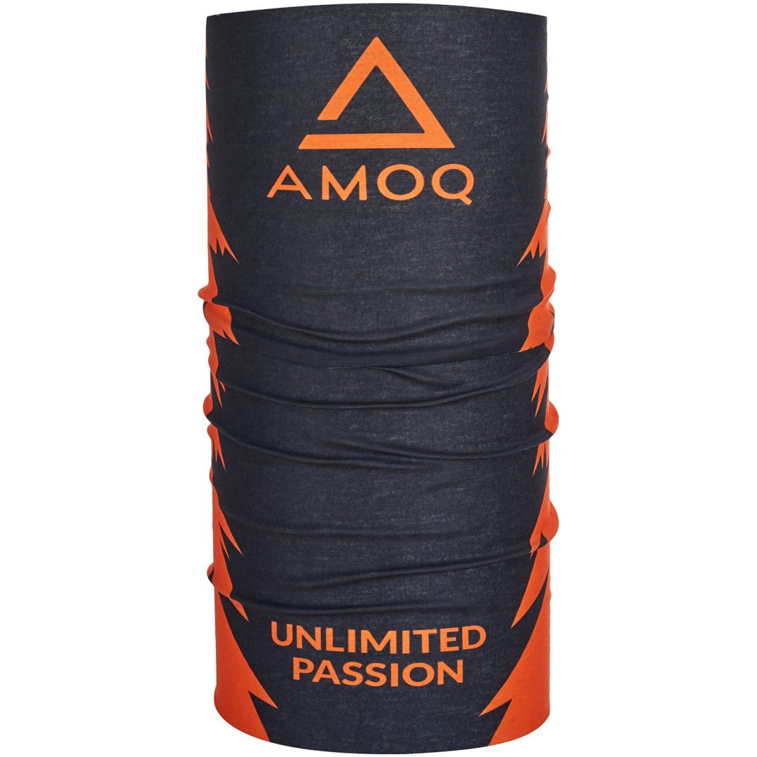 Halsvärmare Svart orange AMOQ