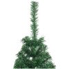 Halv plastgran med fot grön 120 cm PVC vidaXL 120 x 68 cm – miniatyr 5