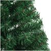 Halv plastgran med fot grön 150 cm PVC vidaXL 150 x 95 cm – miniatyr 6