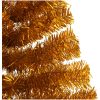 Halv plastgran med fot guld 180 cm PET vidaXL 180 x 115 cm – miniatyr 6