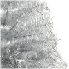 Halv plastgran med fot silver 210 cm PET vidaXL 210 x 120 cm – miniatyr 5
