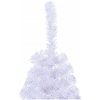 Halv plastgran med fot vit 120 cm PVC vidaXL 120 x 68 cm – miniatyr 5