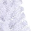 Halv plastgran med fot vit 150 cm PVC vidaXL 150 x 95 cm – miniatyr 6