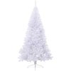 Halv plastgran med fot vit 180 cm PVC vidaXL 180 x 115 cm – miniatyr 2