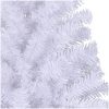 Halv plastgran med fot vit 180 cm PVC vidaXL 180 x 115 cm – miniatyr 6