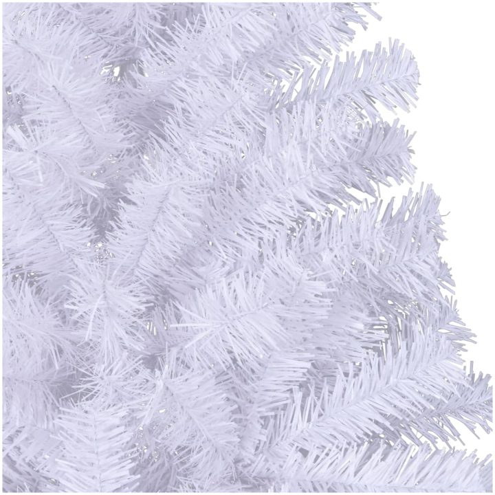 Halv plastgran med fot vit 180 cm PVC vidaXL 180 x 115 cm – bild 6