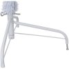 Halv plastgran med fot vit 180 cm PVC vidaXL 180 x 115 cm – miniatyr 7