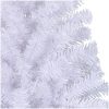 Halv plastgran med fot vit 210 cm PVC vidaXL 210 x 120 cm – miniatyr 6
