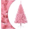 Halv plastgran med stativ rosa 120 cm PVC vidaXL 120 x 68 cm – miniatyr 2