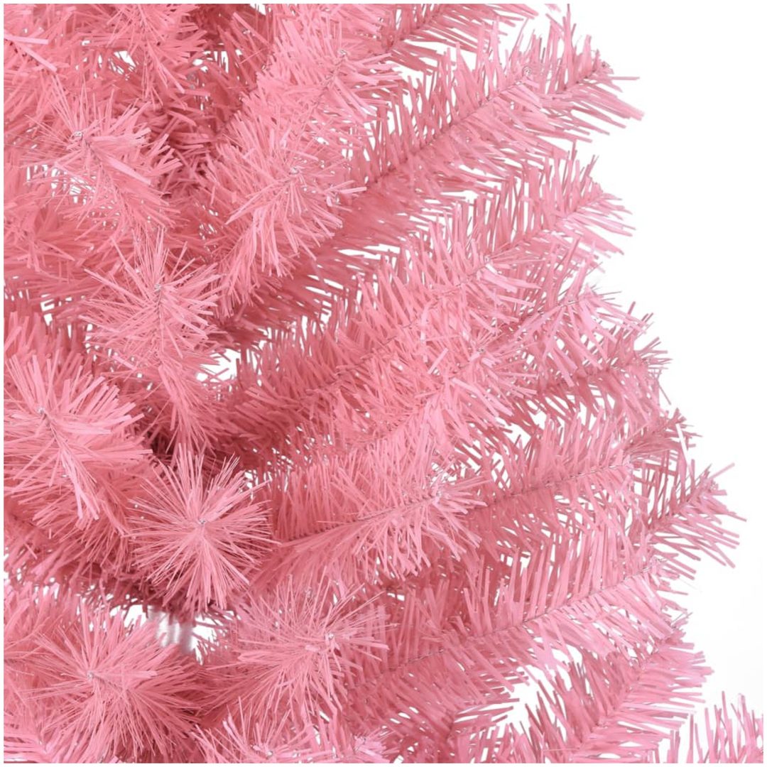 Halv plastgran med stativ rosa 120 cm PVC vidaXL 120 x 68 cm – bild 6