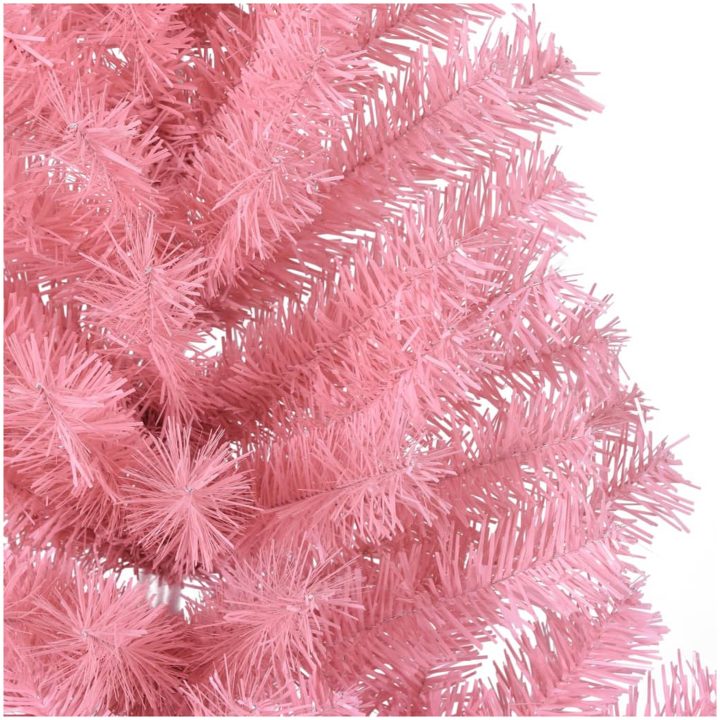Halv plastgran med stativ rosa 120 cm PVC vidaXL 120 x 68 cm – bild 6