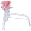Halv plastgran med stativ rosa 120 cm PVC vidaXL 120 x 68 cm – miniatyr 7