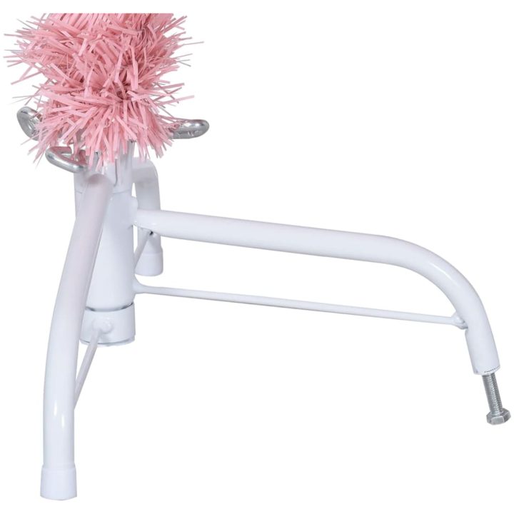 Halv plastgran med stativ rosa 120 cm PVC vidaXL 120 x 68 cm – bild 7