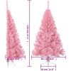 Halv plastgran med stativ rosa 120 cm PVC vidaXL 120 x 68 cm – miniatyr 9