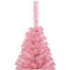 Halv plastgran med stativ rosa 150 cm PVC vidaXL 150 x 95 cm – miniatyr 5