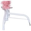Halv plastgran med stativ rosa 150 cm PVC vidaXL 150 x 95 cm – miniatyr 7