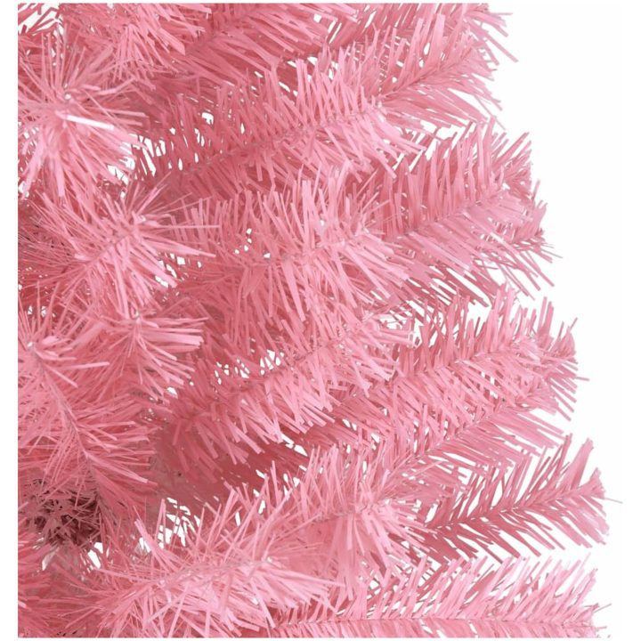 Halv plastgran med stativ rosa 180 cm PVC vidaXL 180 x 115 cm – bild 6
