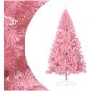 Halv plastgran med stativ rosa 210 cm PVC vidaXL 210 x 120 cm – miniatyr 2