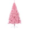 Halv plastgran med stativ rosa 210 cm PVC vidaXL 210 x 120 cm – miniatyr 3