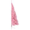 Halv plastgran med stativ rosa 210 cm PVC vidaXL 210 x 120 cm – miniatyr 4