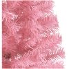 Halv plastgran med stativ rosa 240 cm PVC vidaXL 240 x 125 cm – miniatyr 6