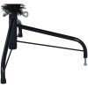 Halv plastgran med stativ svart 180 cm PVC vidaXL 180 x 115 cm – miniatyr 7