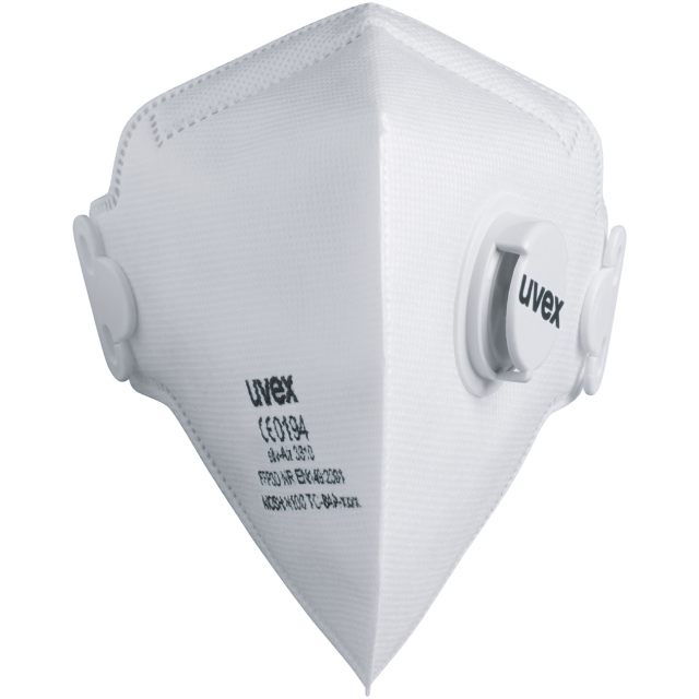 Filtrerande halvmask vikbar med ventil Uvex 3310 FFP3