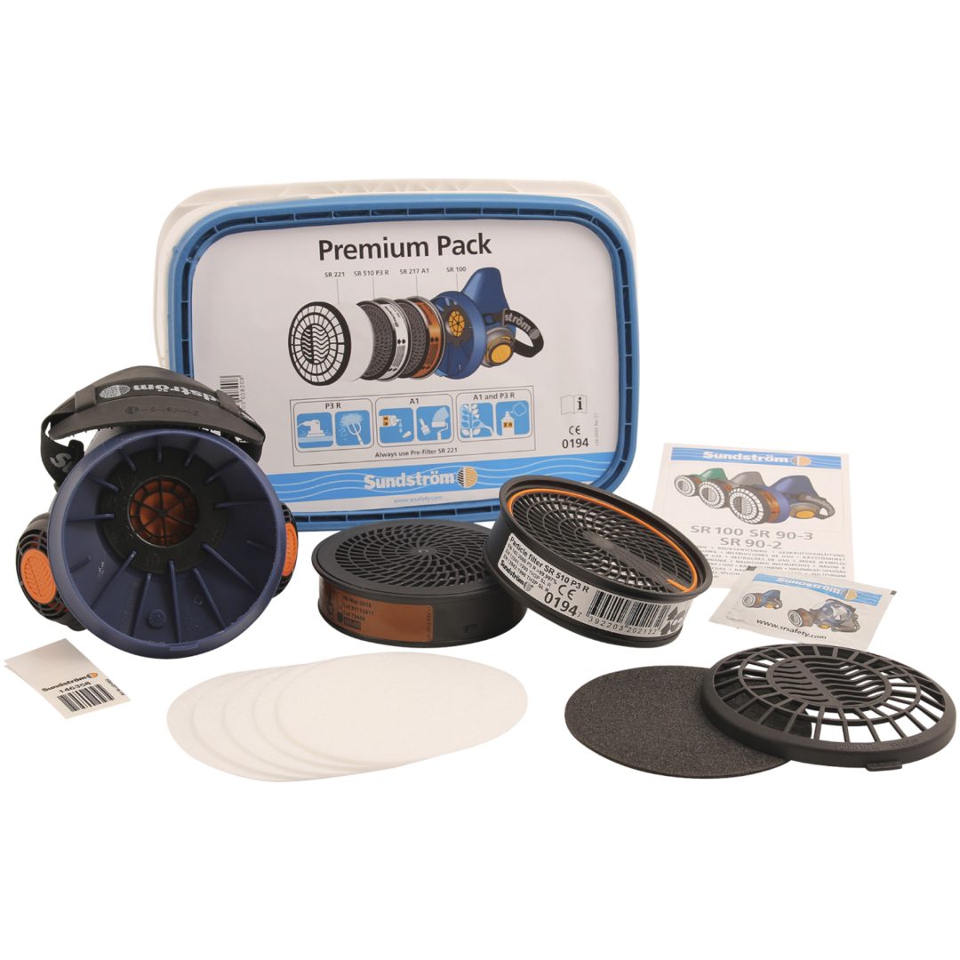 Halvmask SR 100 M/L Premium Pack Sundström HALVMASK PREMIUM PACK
