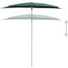 Halvrunt parasoll med stång 180x90 cm grön vidaXL – miniatyr 4