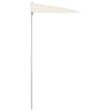 Halvrunt parasoll med stång 180x90 cm sand vidaXL – miniatyr 5