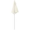 Halvrunt parasoll med stång 180x90 cm sand vidaXL – miniatyr 6