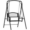 Hammock 124 cm svart stål vidaXL – miniatyr 2