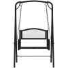 Hammock 124 cm svart stål vidaXL – miniatyr 3
